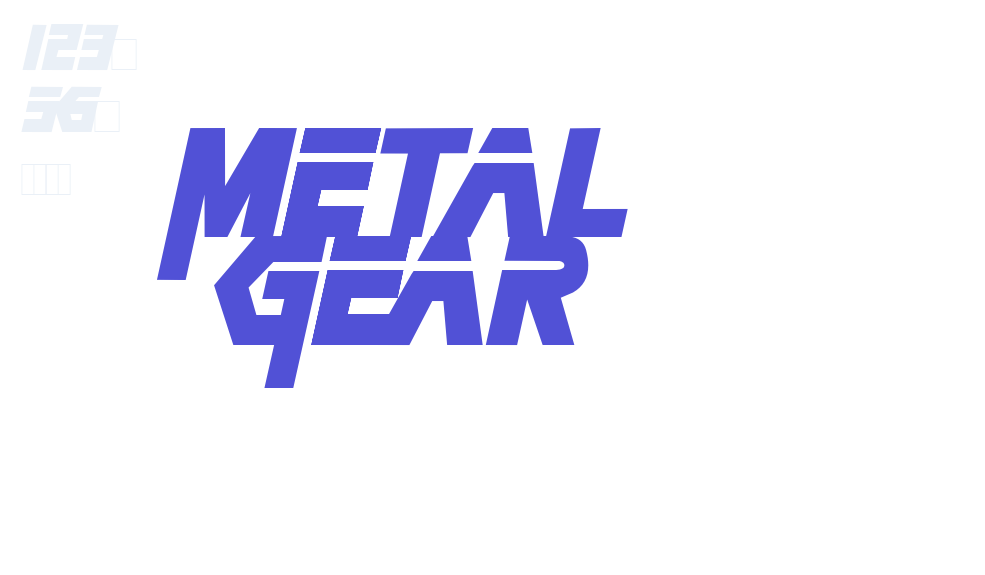 Metal Gear-font-download