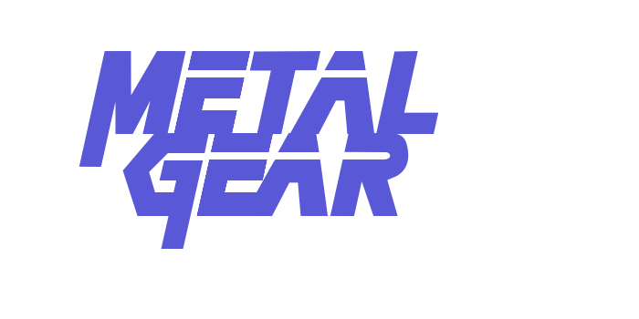 Metal Gear Font