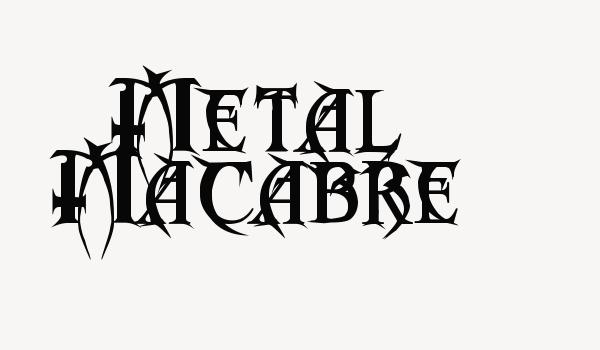 Metal Macabre Font