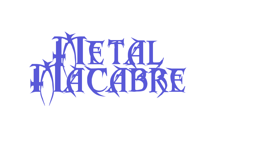 Metal Macabre Font Download