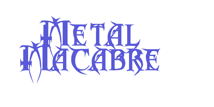 Metal Macabre Font Download