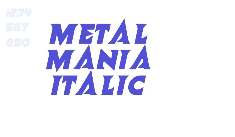 Metal Mania Italic-font-download