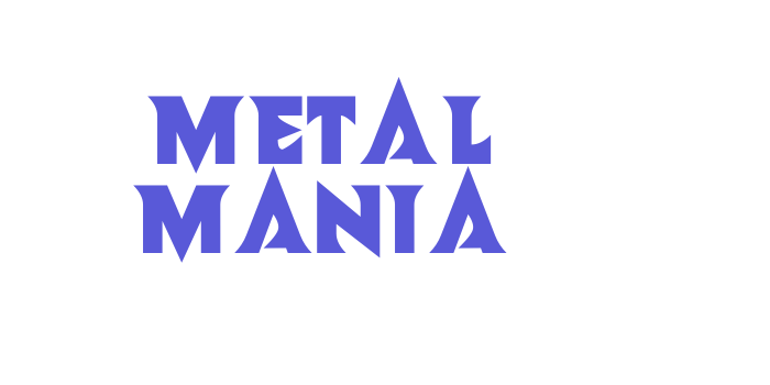 Metal Mania Font Download