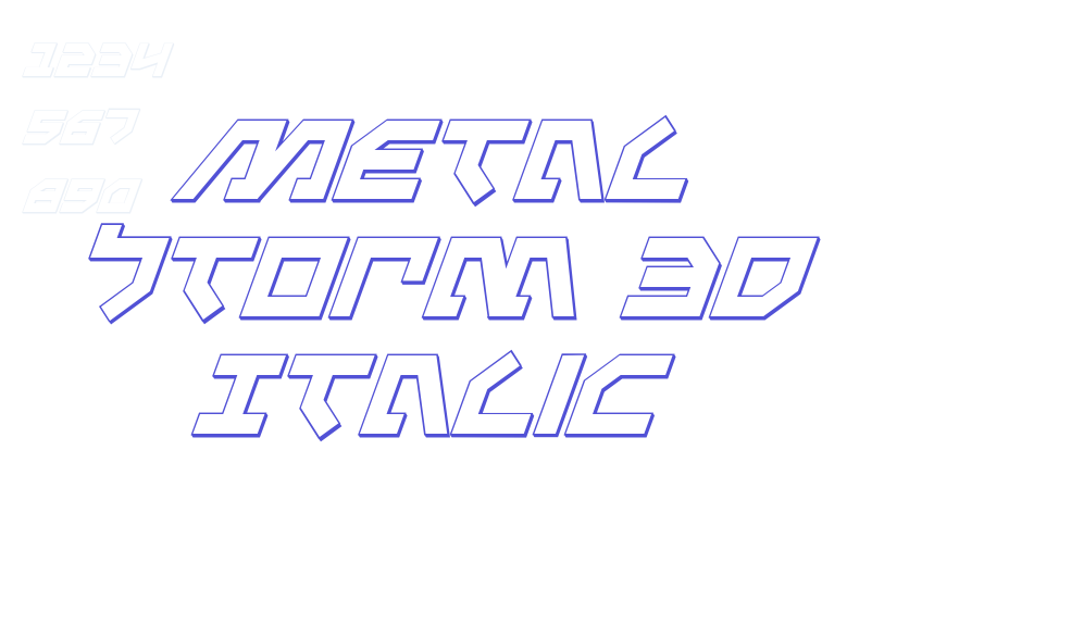 Metal Storm 3D Italic-font-download