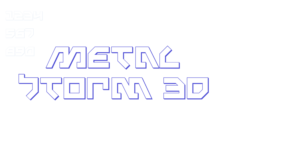 Metal Storm 3D-font-download