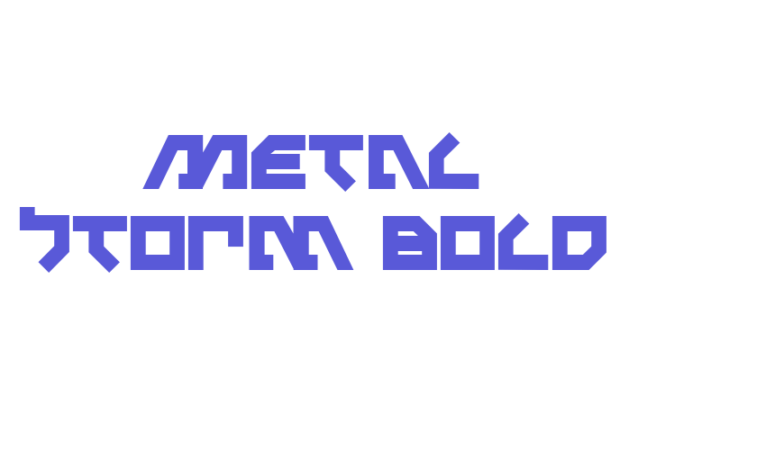 Metal Storm Bold Font Download