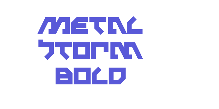 Metal Storm Bold Font Download