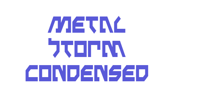 Metal Storm Condensed Font Download