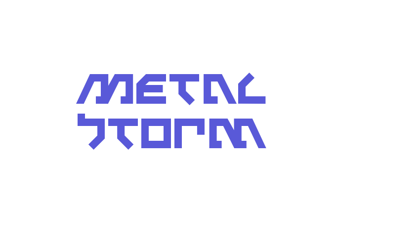 Metal Storm Font Download