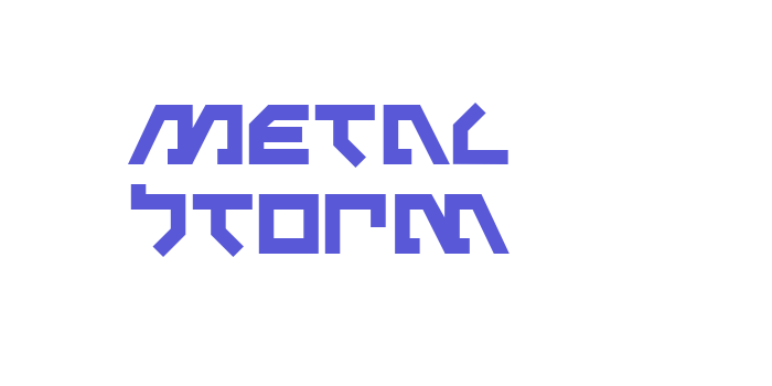 Metal Storm Font Download