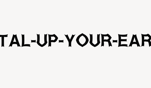 Metal-Up-Your-Ear Font