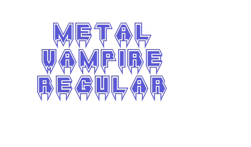 Metal Vampire Regular Font Download