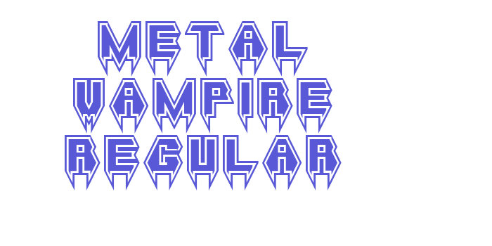 Metal Vampire Regular Font Download