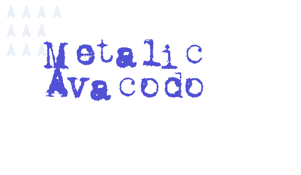 Metalic Avacodo-font-download