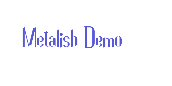 Metalish Demo Font Download