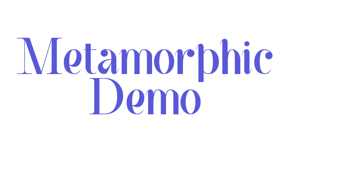 Metamorphic Demo Font Download