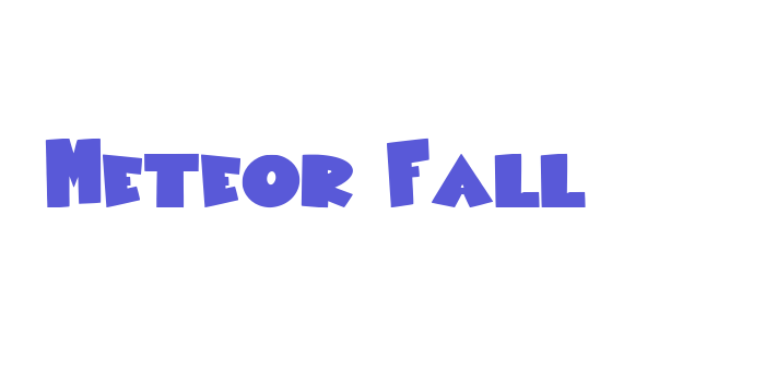 Meteor Fall Font Download