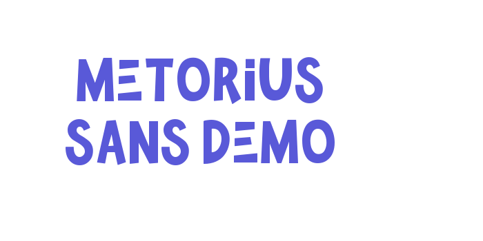 Metorius Sans Demo Font