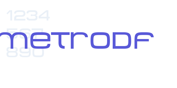 MetroDF font free