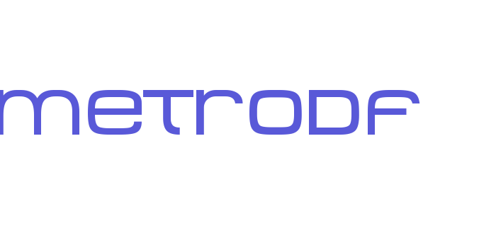 MetroDF Font Download