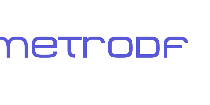 MetroDF Font