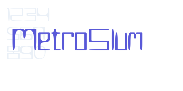 MetroSlum font