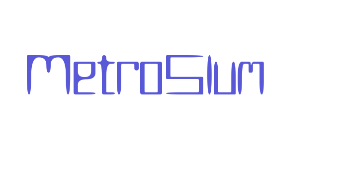 MetroSlum Font Download