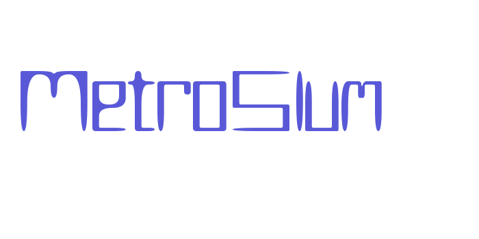 MetroSlum Font