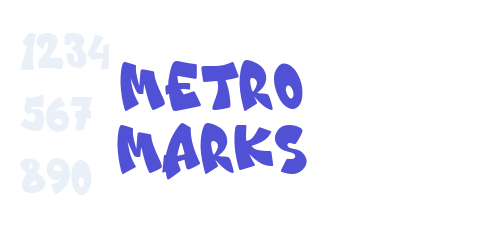 Metro Marks-font-download