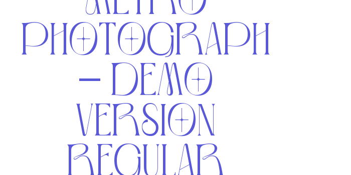 Metro Photograph – Demo Version Regular Font Download