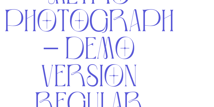 Metro Photograph – Demo Version Regular Font