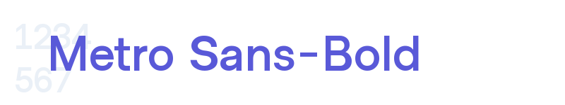 Metro Sans-Bold-related font