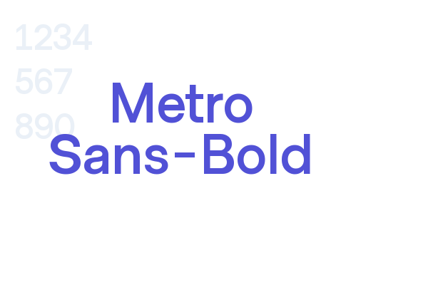 Metro Sans-Bold