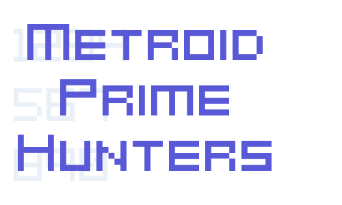 Metroid Prime Hunters Font Download