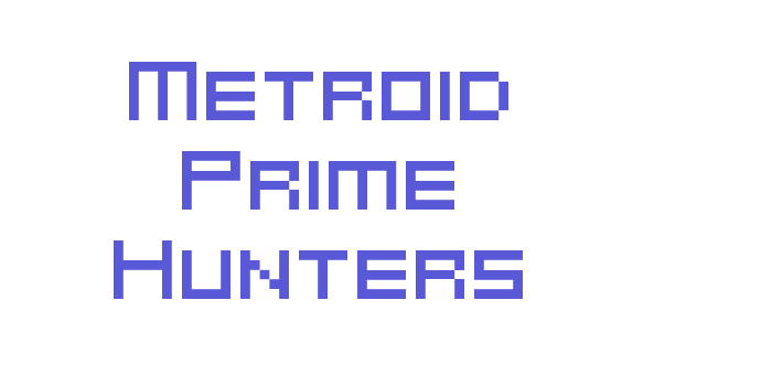 Metroid Prime Hunters Font Download