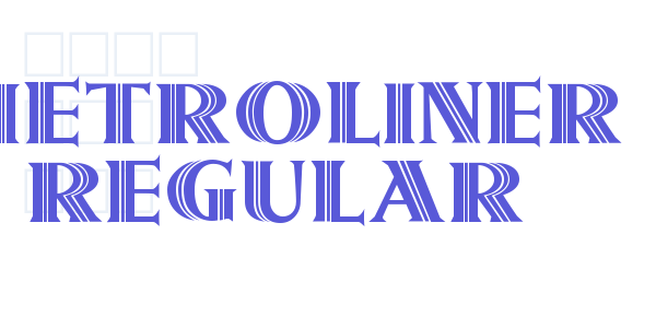 Metroliner Regular font free