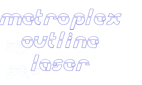 Metroplex Outline Laser Font Download