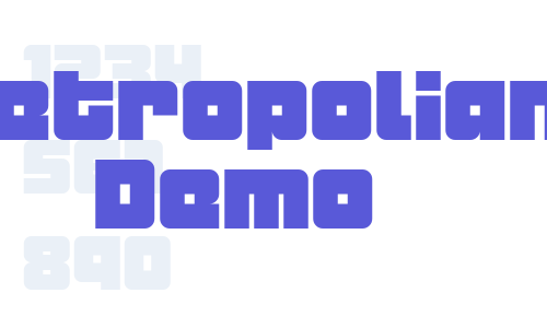 Metropolian Demo Font