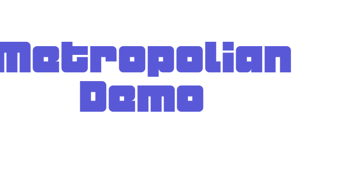 Metropolian Demo Font Download