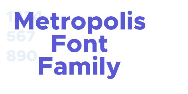 Metropolis Font Family font free