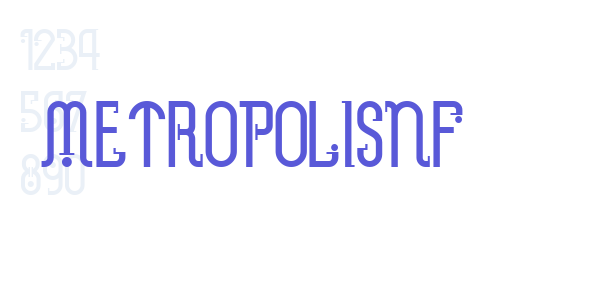 MetropolisNF font free