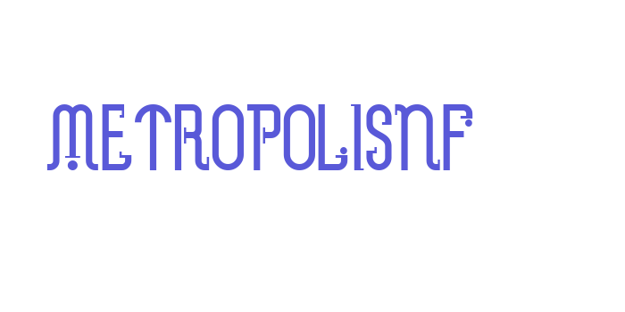 MetropolisNF Font Download