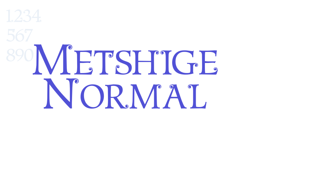 Metshige Normal-font-download