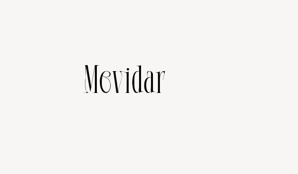 Mevidar Font