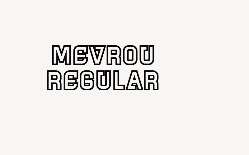 Mevrou Regular Font