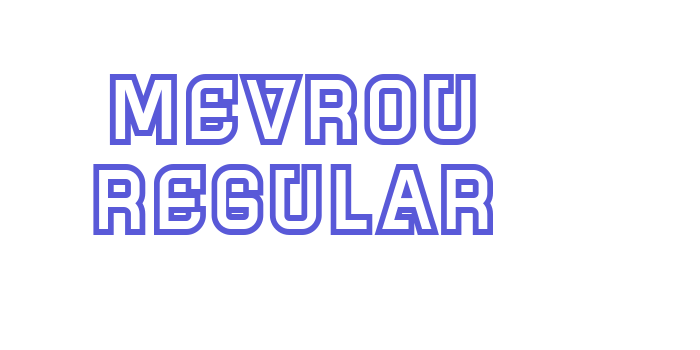 Mevrou Regular Font