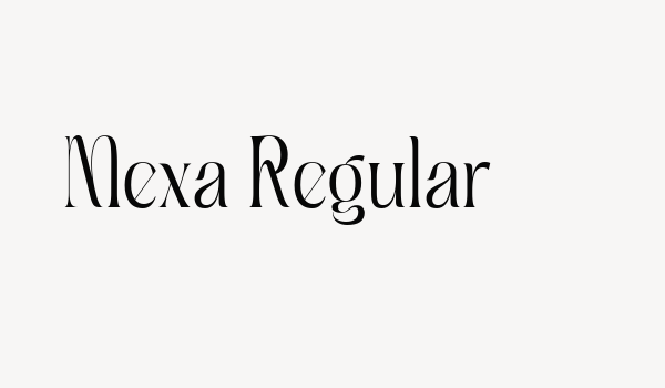 Mexa Regular Font