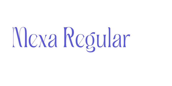 Mexa Regular Font