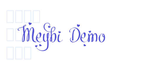 Meybi Demo-font-download