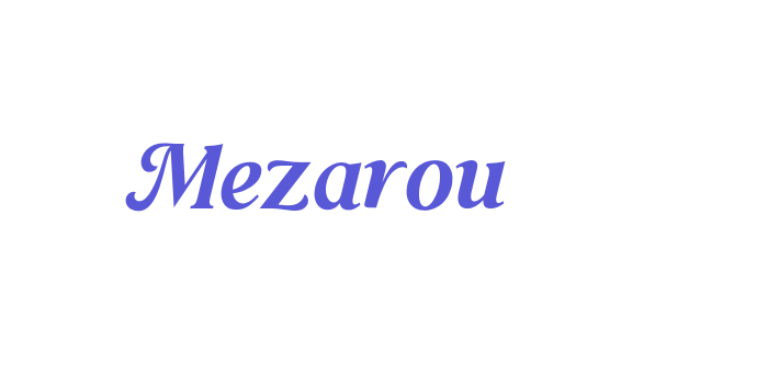 Mezarou Font Download